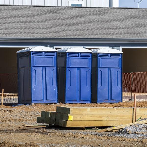 Heavy-duty construction site porta potty in Derry, New Hampshire
